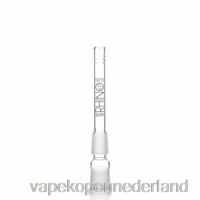 Elektronische Sigaret Vape Witte Neushoorn 19/19 Glazen Downstem 4,5 Inch
